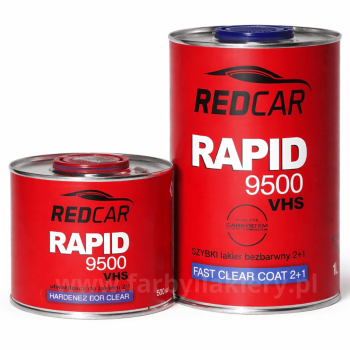 RedCar Rapid 9500 VHS Lakier Bezbarwny 2+1 1L+utw. 0.5L