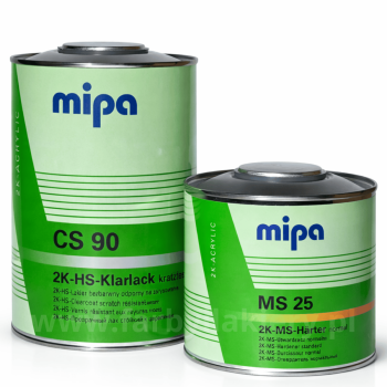Mipa lakier bezbarwny CS90 1,5L z utwardzaczem - komplet 2K HS