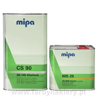 Mipa lakier bezbarwny CS90 7,5L z utwardzaczem - komplet 2K HS