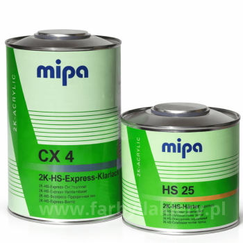 MIPA Lakier bezbarwny 2K CX4 Express 1L + 0,5L utwardzacz