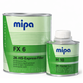 MIPA 2K-HS FX 6 Podkład Wypełniający Ekspresowy 1L + Utwardzacz