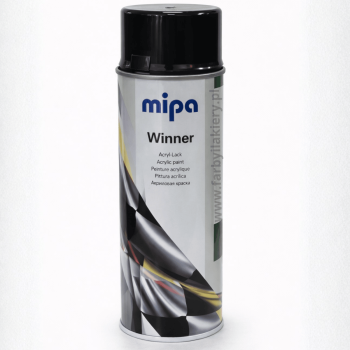 MIPA WINNER lakier akrylowy czarny połysk spray 400 ml