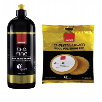 RUPES zestaw polerski pasta 1L + futro polerskie