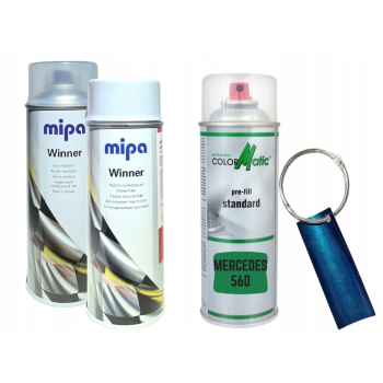 Zestaw lakier samochodowy spray MERCEDES 560