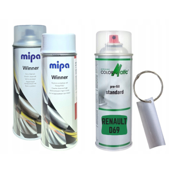 Zestaw lakier samochodowy spray RENAULT D69