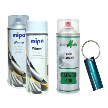 Zestaw lakier samochodowy spray DAEWOO 42U