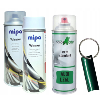 Zestaw lakier samochodowy spray AUDI LZ6L