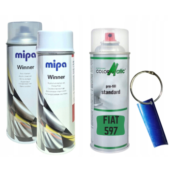 Zestaw lakier samochodowy spray FIAT 597