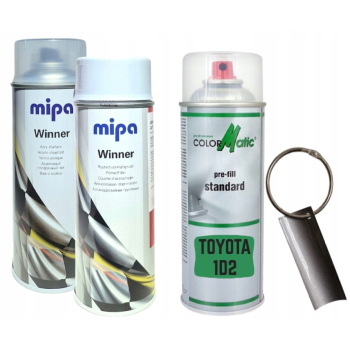 Zestaw lakier samochodowy spray TOYOTA 1D2