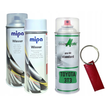 Zestaw lakier samochodowy spray TOYOTA 3T3