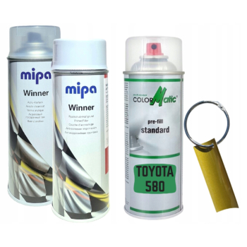 Zestaw lakier samochodowy spray TOYOTA 580