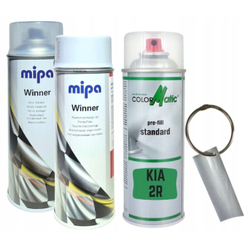 Zestaw lakier samochodowy spray KIA 2R