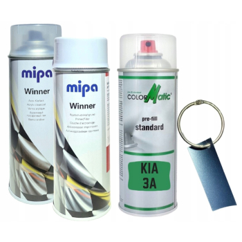 Zestaw lakier samochodowy spray KIA 3A
