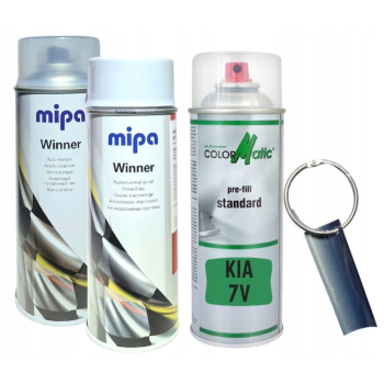 Zestaw lakier samochodowy spray KIA 7V