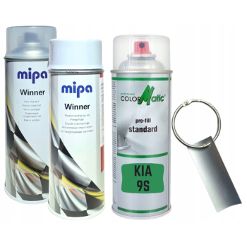 Zestaw lakier samochodowy spray KIA 9S