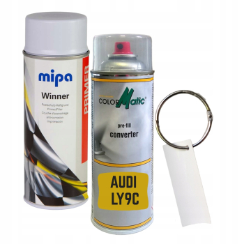 Zestaw lakier samochodowy spray AUDI LY9C+PODKŁAD