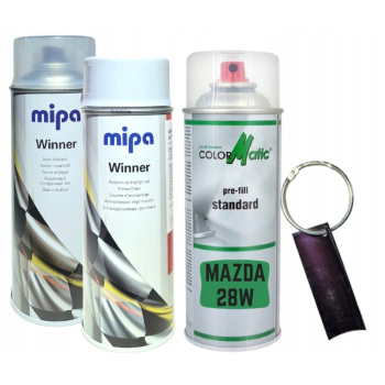 Zestaw lakier samochodowy spray MAZDA 28W
