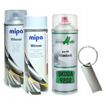 Zestaw lakier samochodowy spray SKODA 9202