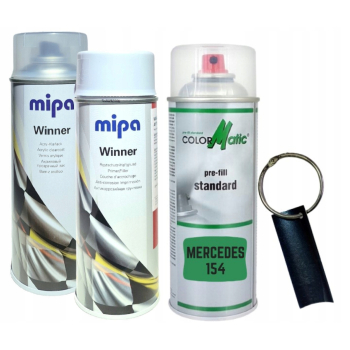 Zestaw lakier samochodowy spray MERCEDES 154