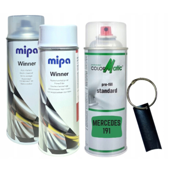 Zestaw lakier samochodowy spray MERCEDES 191