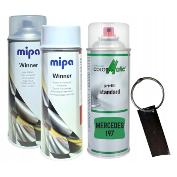 Zestaw lakier samochodowy spray MERCEDES 197