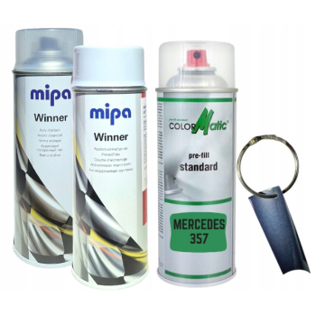 Zestaw lakier samochodowy spray MERCEDES 357