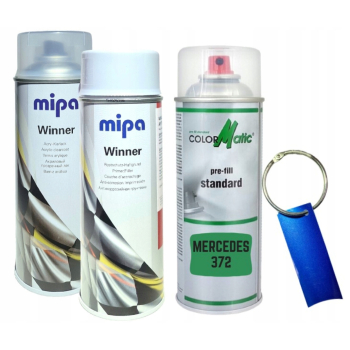 Zestaw lakier samochodowy spray MERCEDES 372