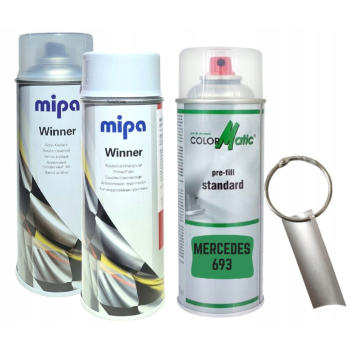 Zestaw lakier samochodowy spray MERCEDES 693