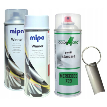 Zestaw lakier samochodowy spray MERCEDES 723