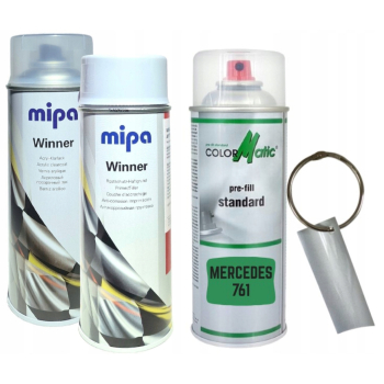 Zestaw lakier samochodowy spray MERCEDES 761