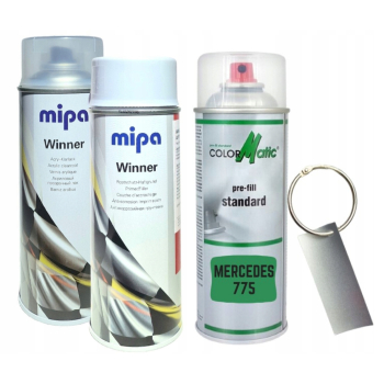 Zestaw lakier samochodowy spray MERCEDES 775