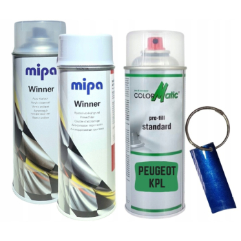 Zestaw lakier samochodowy SPRAY PEUGEOT KPL
