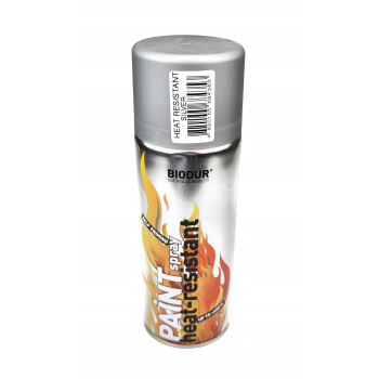 Lakier spray Srebrny żaroodporny BIODUR 400ML