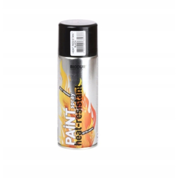 Lakier spray Czarny żaroodporny BIODUR 400ML