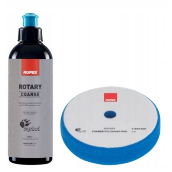 RUPES ROTARY COARSE zestaw pasta 0,25L + gąbka