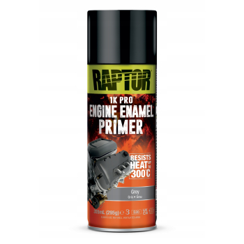 RAPTOR Lakier Spray do silników Szary Podkład Żaroodporny 300°C