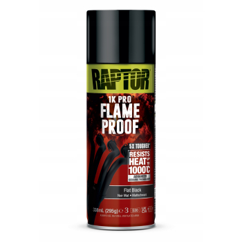 RAPTOR Lakier Spray Czarny mat żaroodporny 1000°C